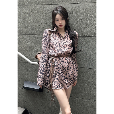 taobao agent Autumn dress, mini-skirt, fitted brace, plus size, long sleeve