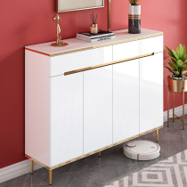 Light luxury entry rock board shoe cabinet home door porch cabinet large capacity door Hall Cabinet modern paint shoe cabinet lockers