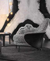 Customized Italian light luxury single sofa chair modern hotel single chair living room luxury single chair designer lounge chair