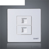 CHINT Electric switch Wall switch socket panel NEW9E telephone computer telephone network one-piece plug