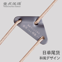Aluminum alloy triangle wind rope buckle Tent canopy windproof rope adjustment buckle Outdoor camp rope slip buckle fixed buckle