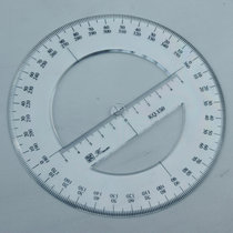 Full circle protractor 360 degree drawing design transparent diameter 15 20 25 30cm sinking scale wear-resistant
