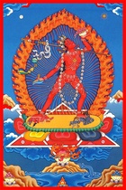 Image of Vajrayogini the Mother of the Buddhas of Tibetan Buddhism photo-plastic metal painting core