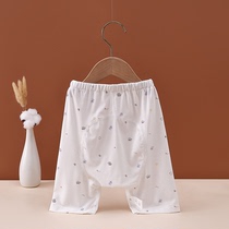 Baby Summer mesh Modale 7 sub-large pp pants male and female baby thin and breathable to beat bottom big fart pyjamas