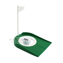 Golf putter trainer Indoor fruit Ridge Hole Cup Disc hole with flag Plastic Ball Disc Pushrod Disc
