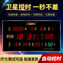 Kangbas digital perpetual calendar electronic clock calendar luminous 2021 new living room watch home ultra-thin wall clock