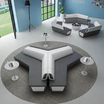 Office sofa coffee table combination simple business fashion reception modern creative alien waiting area set