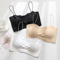 Japanese underwear vest seamless bra one-piece piece beautiful back wrap chest thin without steel ring