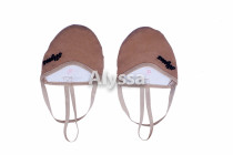 Alyssa professional art gymnastics shoes (Brown-faux leather)