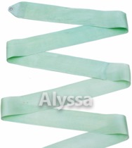Alyssa professional rhythmic gymnastics ribbon (light green-monochrome) RA15-without stick