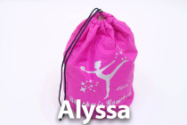Alyssa artistic gymnastics ball protection bag (peach pink)-Winter cotton TQW01