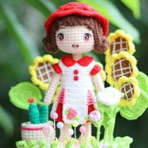 Handmade DIY woven wool doll crochet 56 Gull Gull girl electronic illustration tutorial popular new doll new
