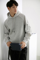 A334 mens sweaters paper hooded shoulder sleeve air layer knitted Sanantry plate Kraft paper cutting drawing