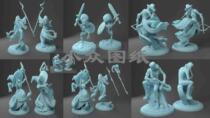 000098 Twin Goddess 2020_November Board Game Wargame 3D Printed Model STL Figure High-Precision Material File