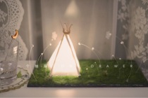 One Drawer (Firefly Forest) induction night light decoration diy material package birthday gift