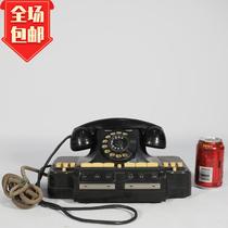 Antique Soviet old rotating dial multi-channel director telephone with button Bakelite telephone folk old objects