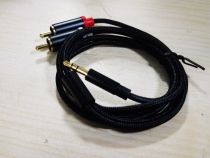 3 5mm plug to RCA audio cable line length 1 meter