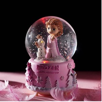 Castle little girl crystal ball music box Princess transparent ball Christmas girl children gift Music Box