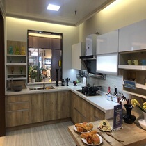 Yiyi custom kitchen cabinet custom whole kitchen quartz stone countertop household simple kitchen cabinet custom assembly