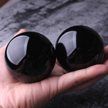 Natural black gold obsidian Handle ball Grip ball plate Play ball Play ball Health massage ball Turn ball Practice handball