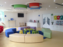 Mei Jim early education kindergarten parent-child Park Hall Arc ring sofa stool combination parent rest area sofa
