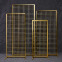 Wedding props New wrought iron grid screen road guide background decoration stage decoration scene layout long box
