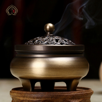 Buddhist supplies pan incense burner rich flower aromatherapy home living room ornaments sandalwood line incense stove Special