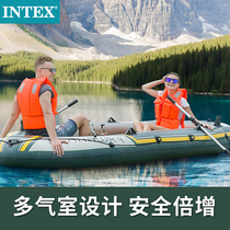 intex kayak rubber boat inflatable boat double padded assault boat fishing boat hovercraft kayak rafting