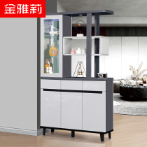 Light luxury porch cabinet wine cabinet partition Hall Cabinet double-sided modern simple shoe cabinet screen integrated decoration door Hall Cabinet