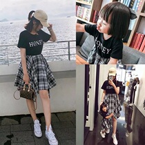 Mother womens dress 2019 New spring dress Chaoters shake up the same pro-dress foreign air spring and autumn skirt girl with dress and summer