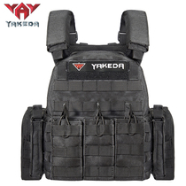 Yakoda tactical vest vest mens Multifunctional Lightweight training suit black military fans CS outdoor field equipment