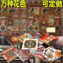  Thangka antique art tiles 200 Indian retro small tiles flower pieces 300 Kitchen bathroom living room tiles