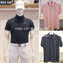 South Korea Volvik21 summer golf mens golf lapel half buckle bar breathable short-sleeved T-shirt