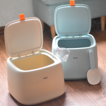 Nordic cat food dog food storage barrel sealed moisture-proof large-capacity storage box grain storage tank household storage barrel container