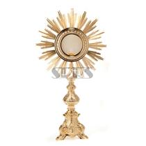  Catholic relics Imported from Italy Liturgical supplies Baroque Style Eucharist Light Monstrance 70cm
