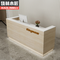 Bar counter Simple modern cashier Custom beauty salon Clothing barber shop Hotel reception desk counter Company front desk