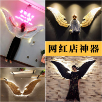 Net red hanging wall decoration industrial wind milk tea shop wall pendant bar nail barber shop wall decoration