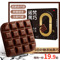 Norvan xylitol dark chocolate slices without added sucrose baked snacks dietary fiber ketogenic fitness