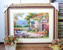  (Tuanbao self-matching)DMC kit European style landscape 001 Flower house 25CT1 strand embroidery