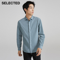 SELECTED silade autumn and winter new cotton wool trend business leisure long sleeve shirt men) 421405034