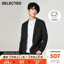 SELECTED silade male New temperament pure wool double-sided business woolen blazer S)420408008