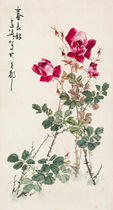 Wang Xuetao Spring Changhao sketch Flower and bird painting Rice paper painting Chinese painting Authentic copy painting Ink freehand painting Decorative painting