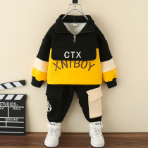 Boy Spring Clothing Suit Sport 2022 New Ocean Gas Children Clothes Spring Autumn Handsome Boy Baby Two Sets Ebb