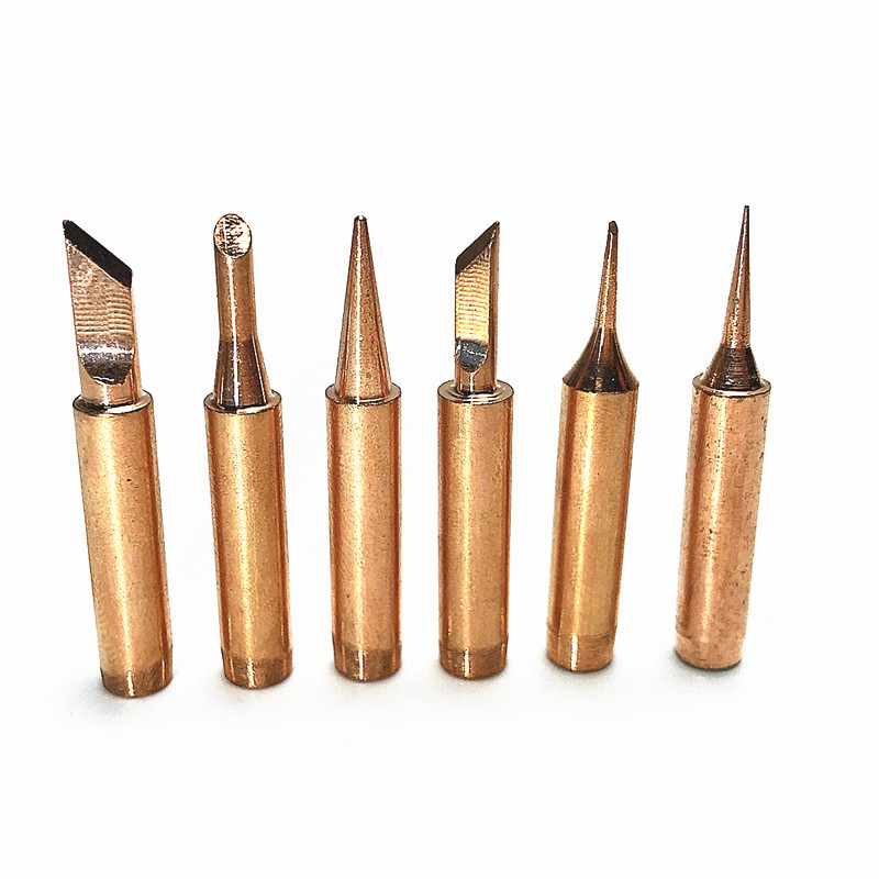 Promotion of red copper iron head 936 welding table welding Tsui thermal electric iron iron knife-type horseshoe 900 series 6 piece set