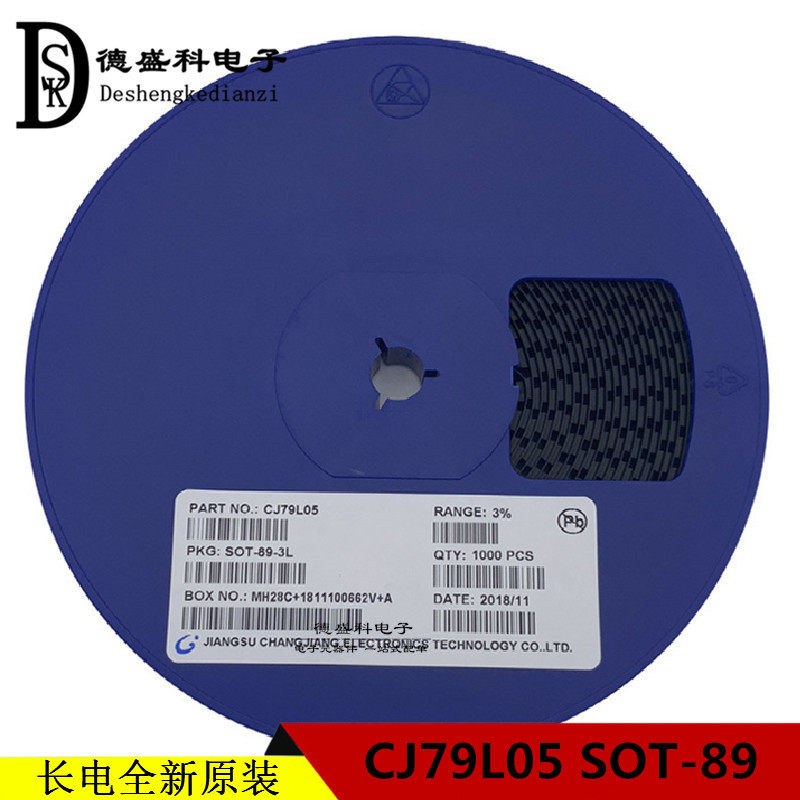 Long electric original CJ79L05 79L05 SOT-89 regulatory circuit patch triplet 100mA -30V