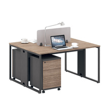 Paig smart screen walnut color desk two person desk (excluding cabinet) P-JLD122S