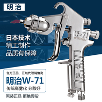 Japan Meiji W-71W-77 paint spray gun up and down pot furniture wood pneumatic high atomization spray gun
