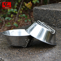 Kaiplide portable outdoor camping picnic tableware Stainless steel bowl bowl folding bowl cookware portable foldable