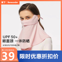 Banana neck sunscreen mask female full face anti-UV ice wire mask dust-proof cleaning under the charm of outdoor cycling