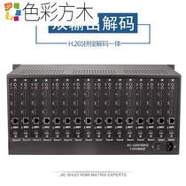 Network matrix H 265 HD video decoding splicing video server monitoring host processing